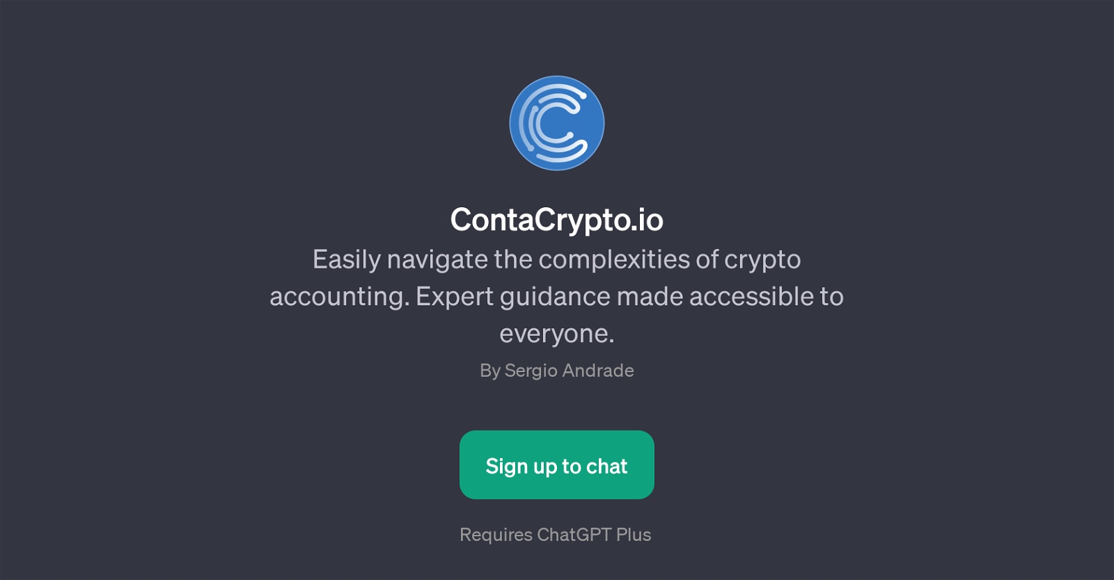 ContaCrypto website