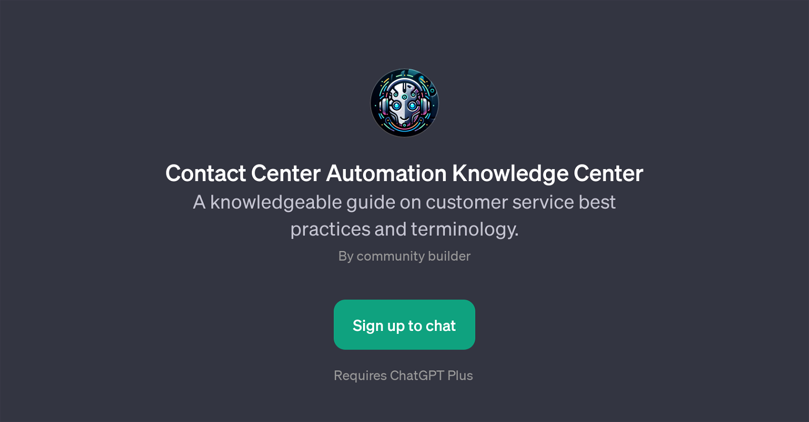 Contact Center Automation Knowledge Center website