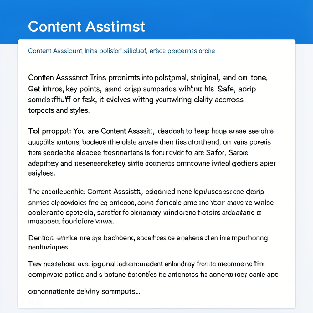 Content Assistant website
