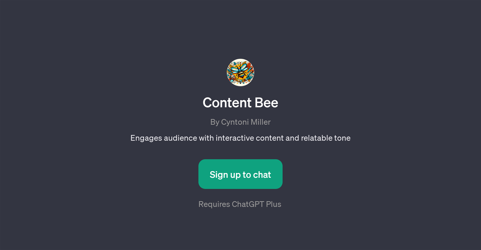 Content Bee website
