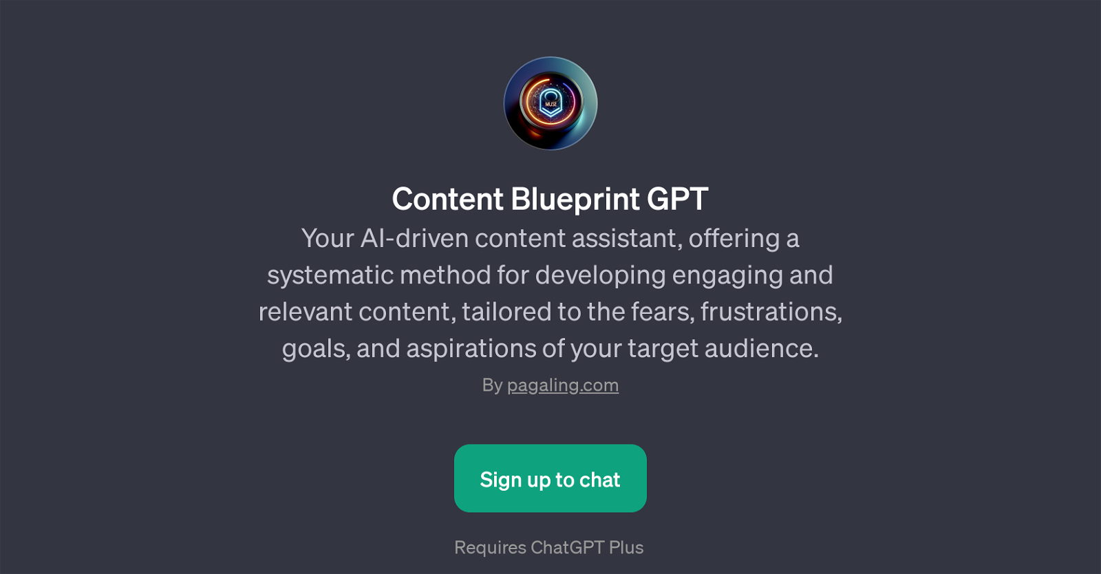 Content Blueprint GPT website