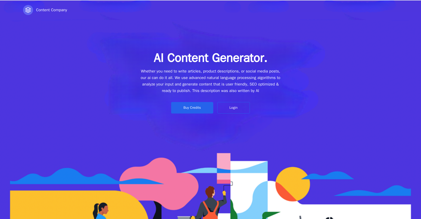 Content Company website