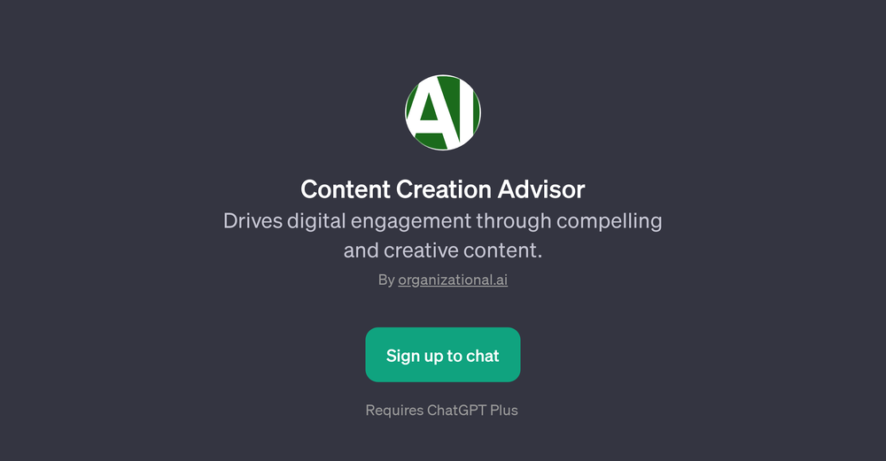 Content Creation Advisor website