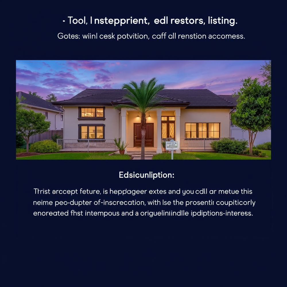 Content creation for listings (Real Estate) website