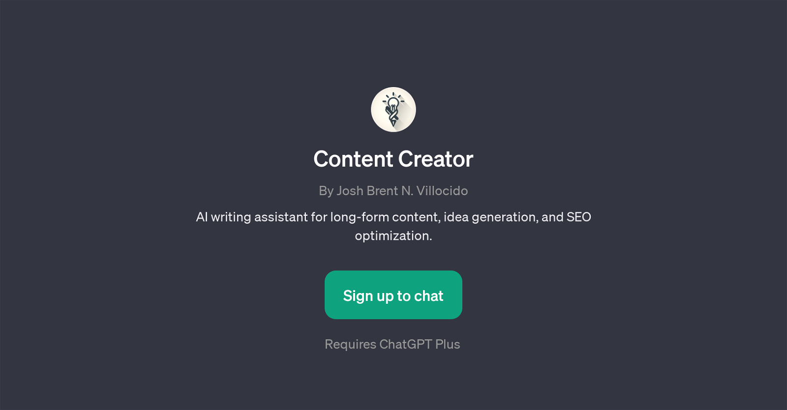 Content Creator GPT website