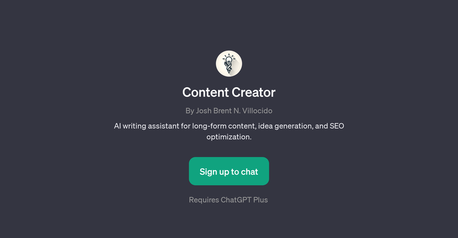 Content Creator GPT website