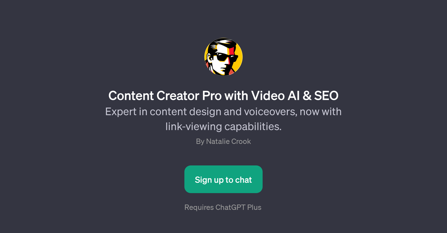 Content Creator Pro with Video AI & SEO website