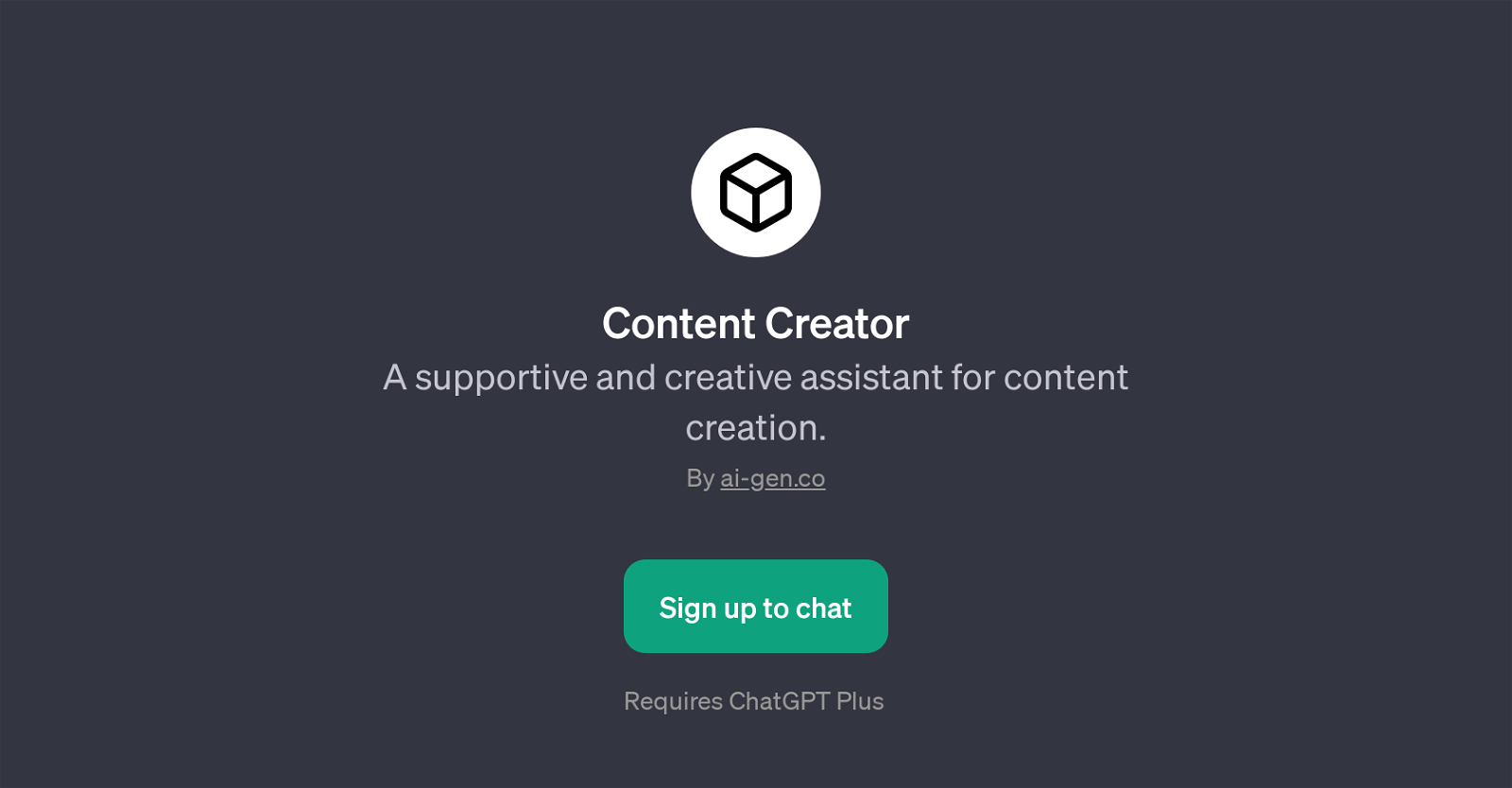 Content Creator website