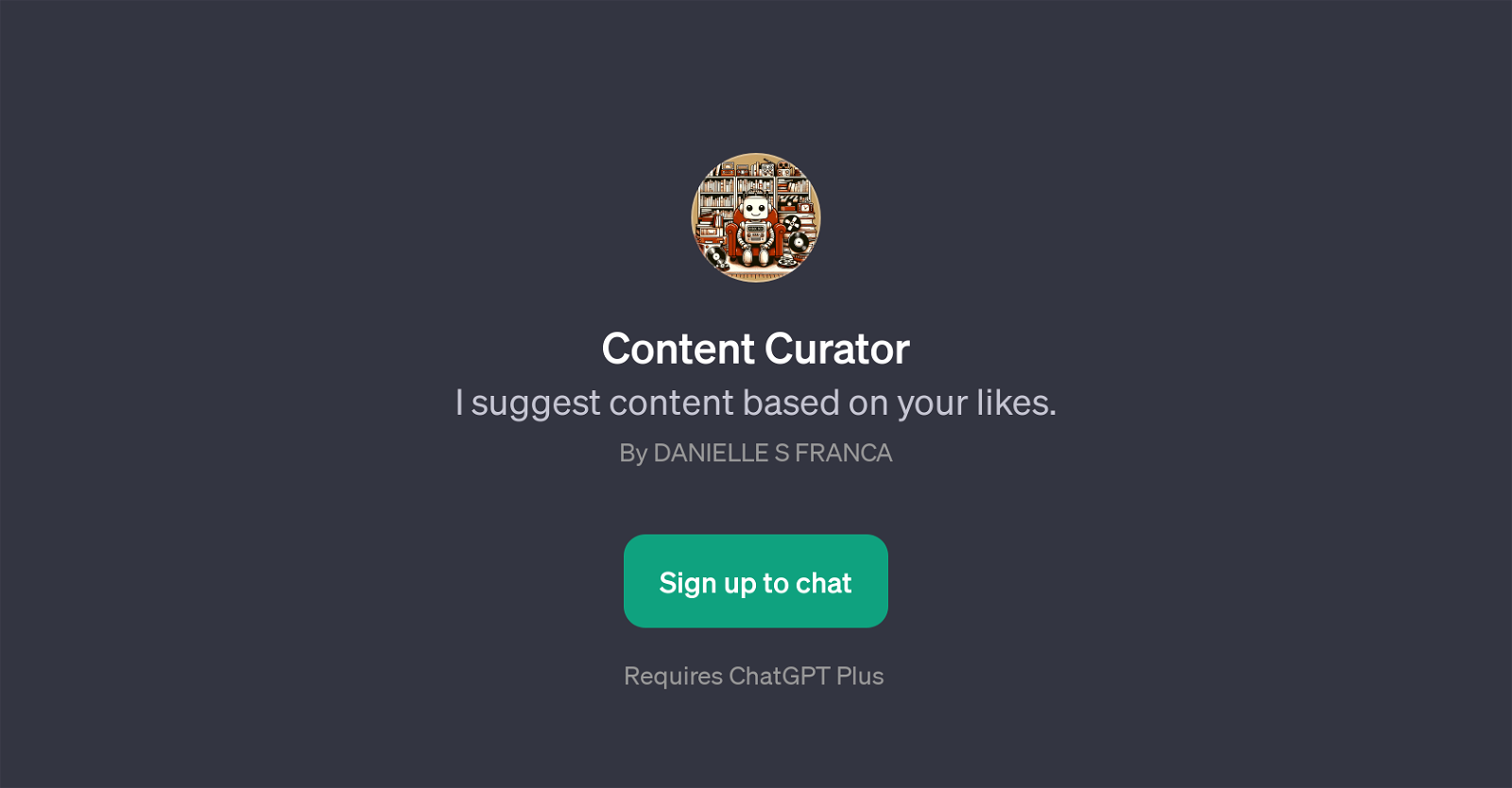 Content Curator website