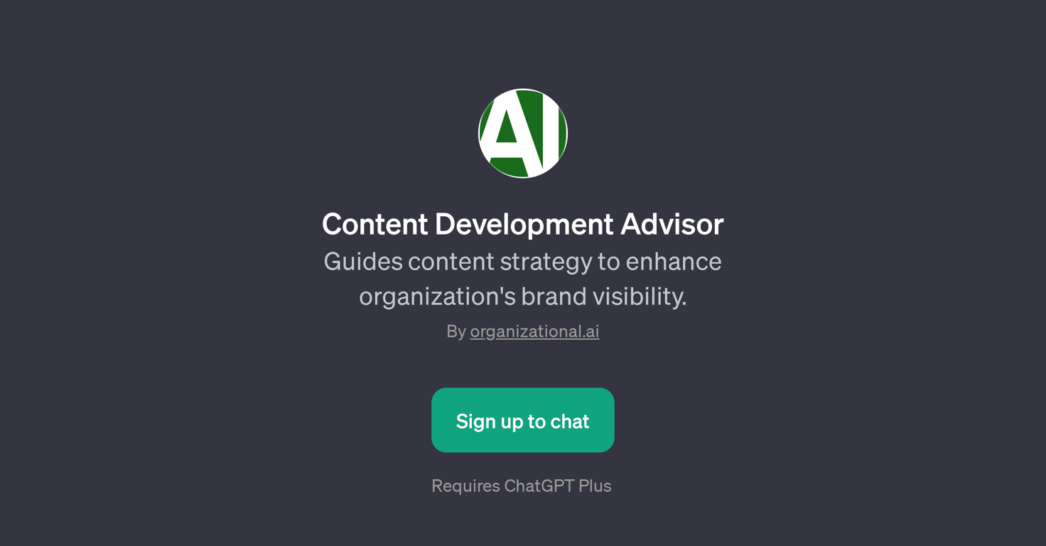 Content Development Advisor website