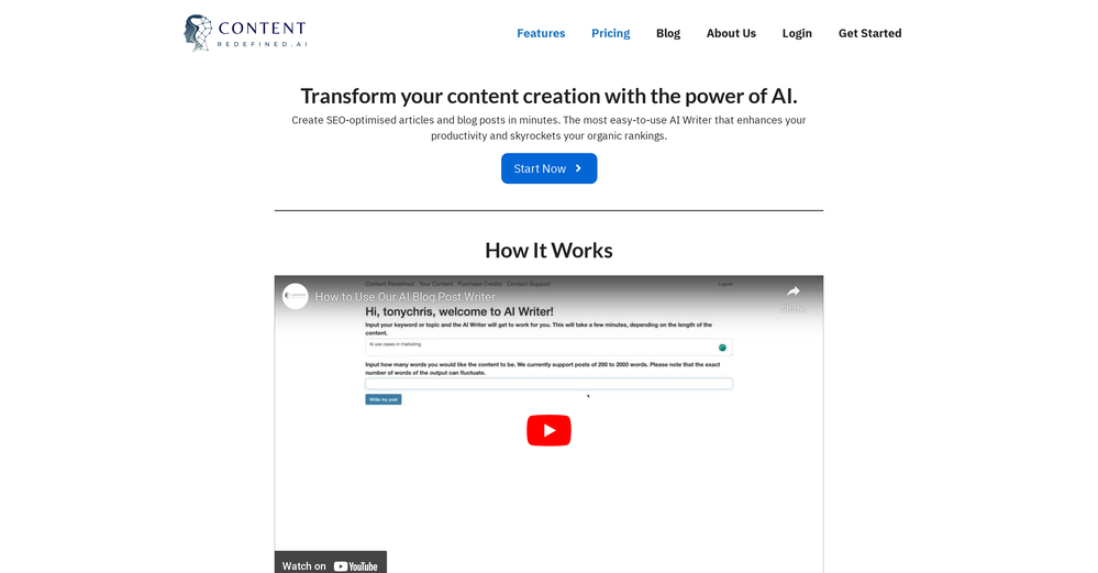 Content Redefined website