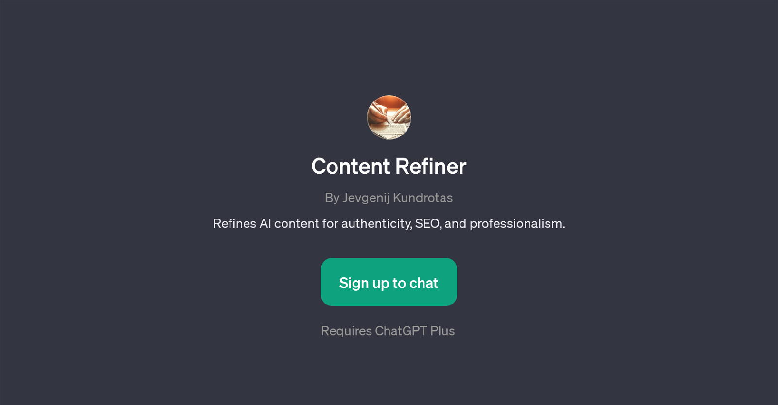 Content Refiner website