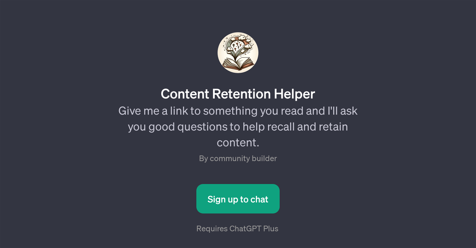 Content Retention Helper website