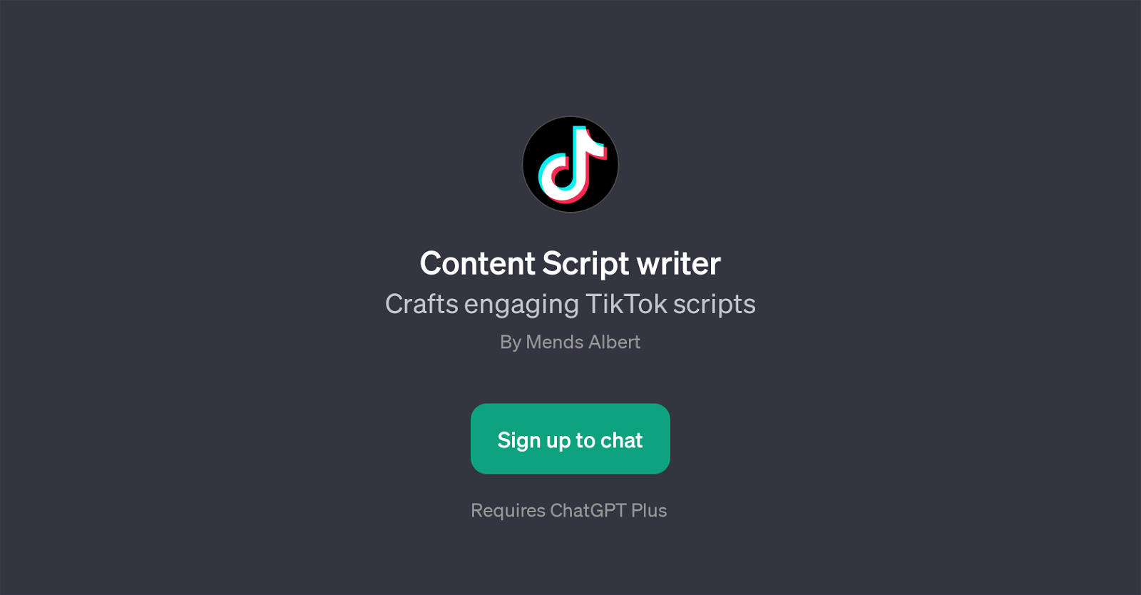 Content Script Writer website
