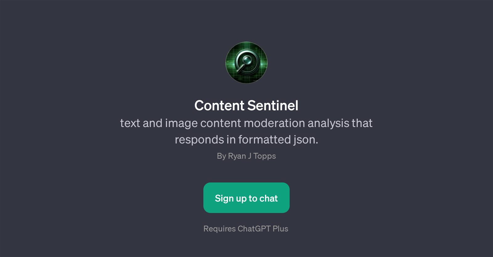 Content Sentinel website