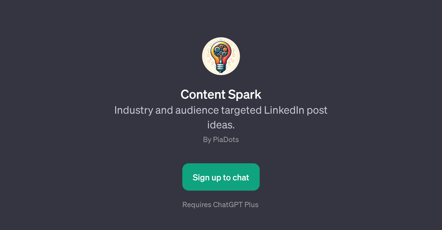 Content Spark website