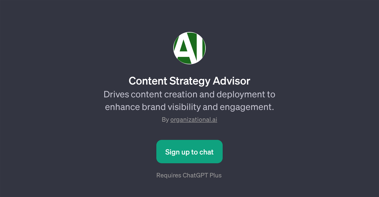 Content Strategy Advisor website