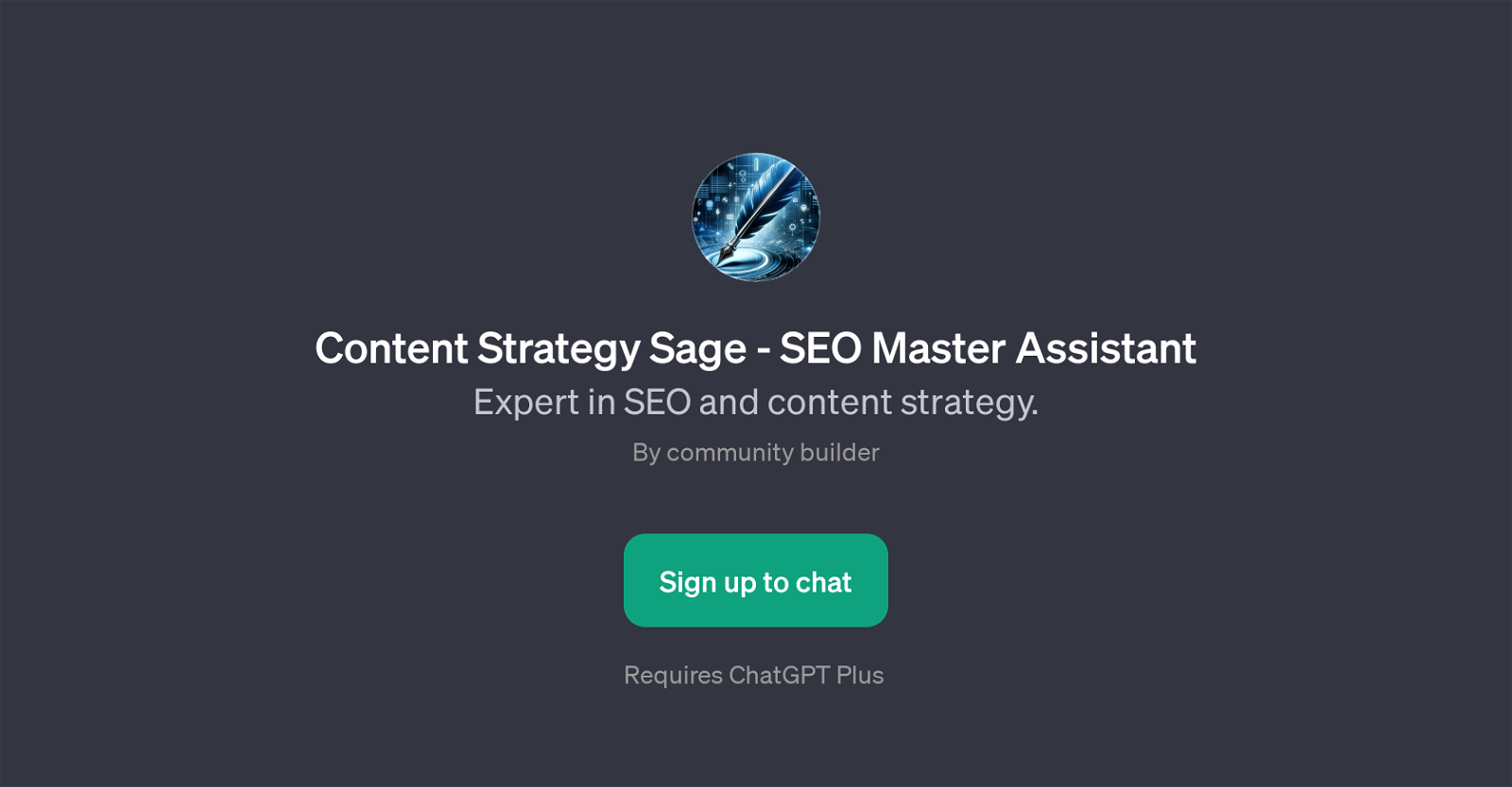 Content Strategy Sage - SEO Master Assistant website