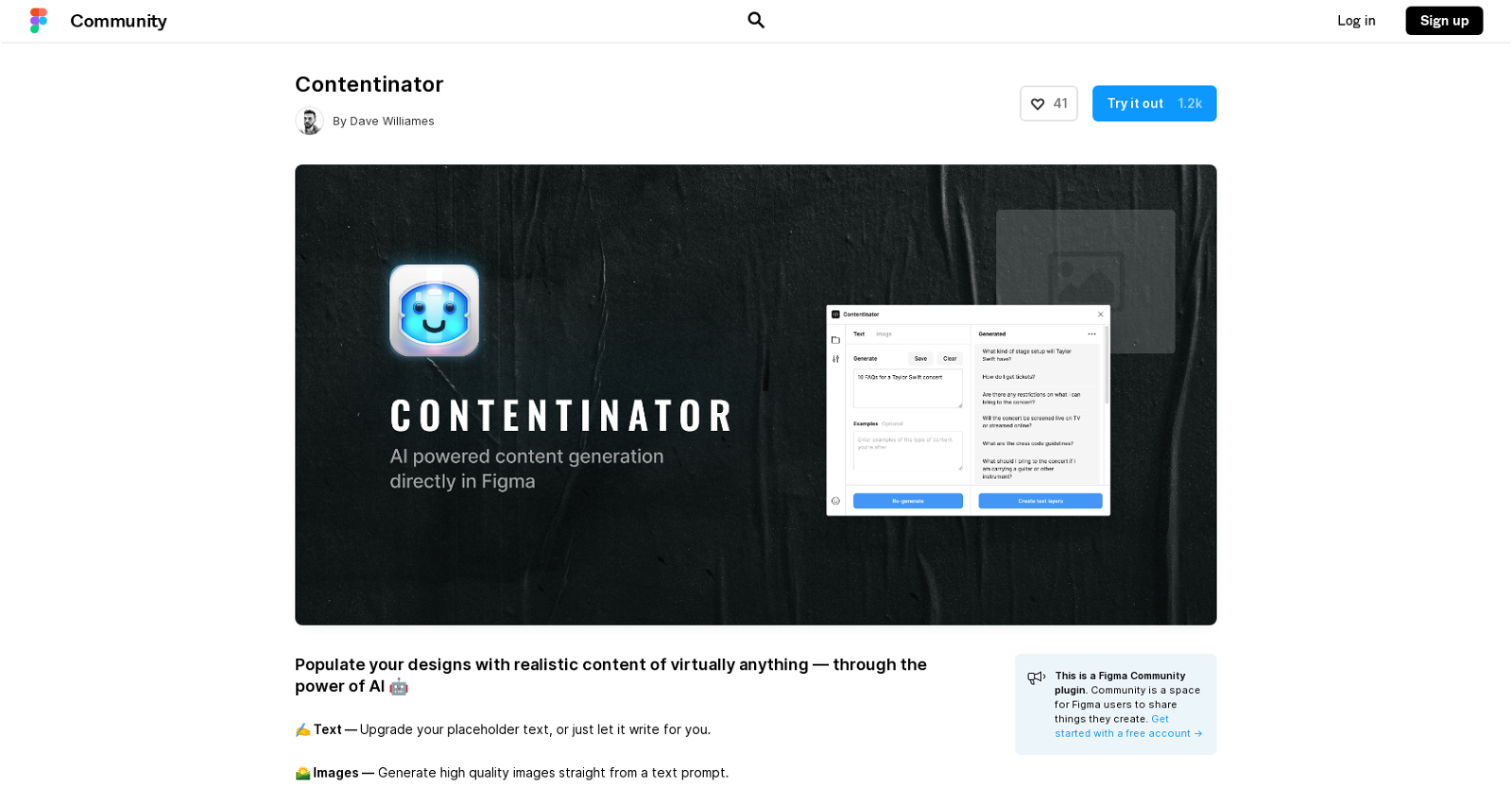 Contentinator website