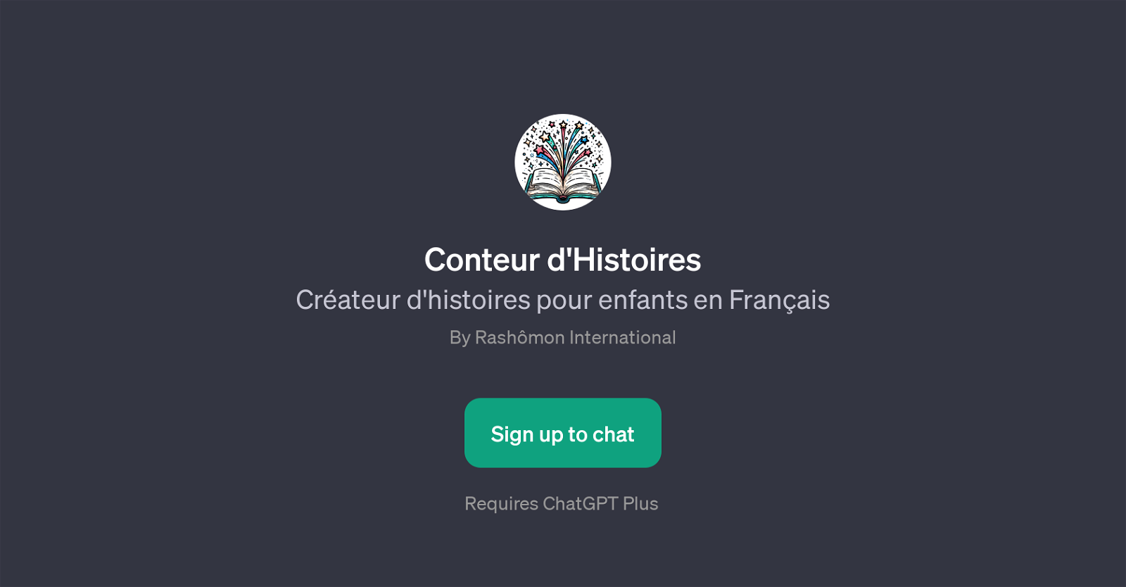 Conteur d'Histoires website
