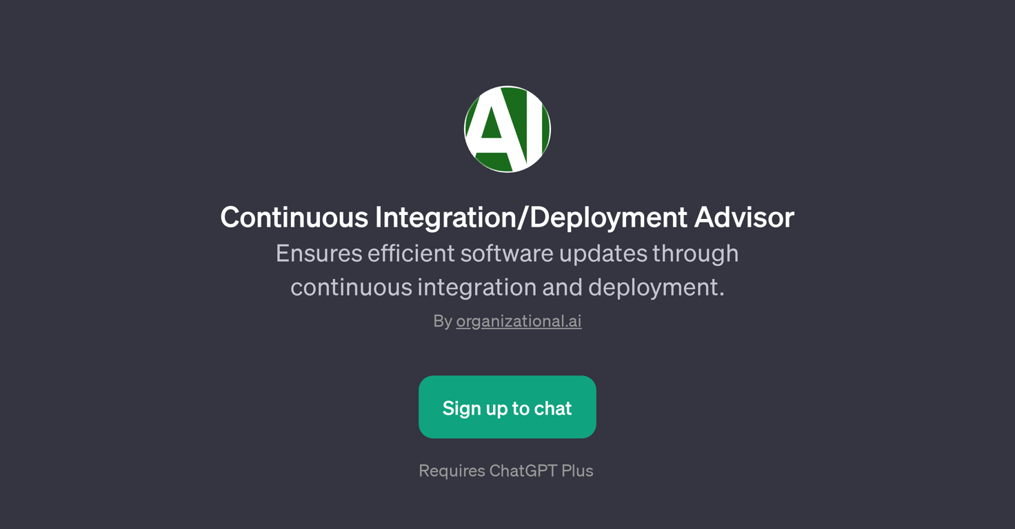 Continuous Integration/Deployment Advisor website
