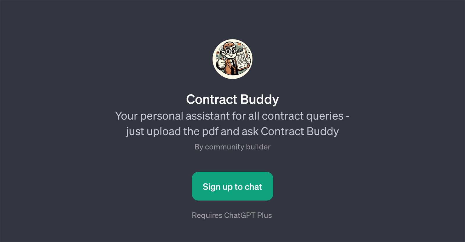 Contract Buddy website