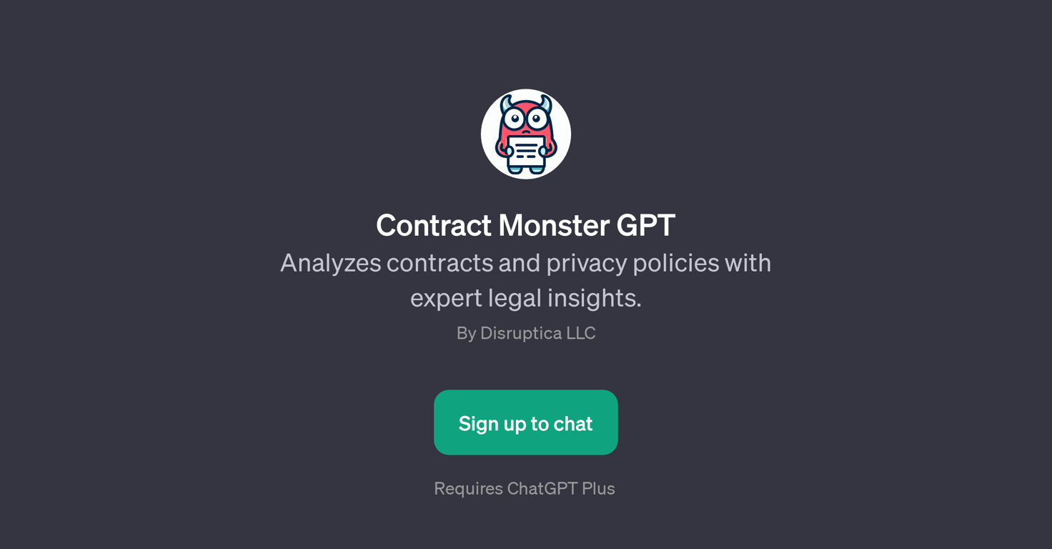 Contract Monster GPT website