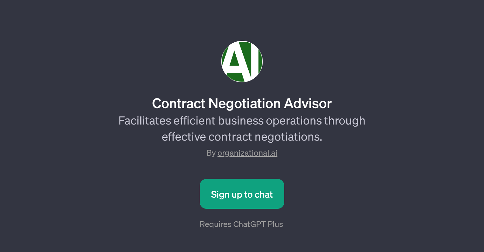 Contract Negotiation Advisor website