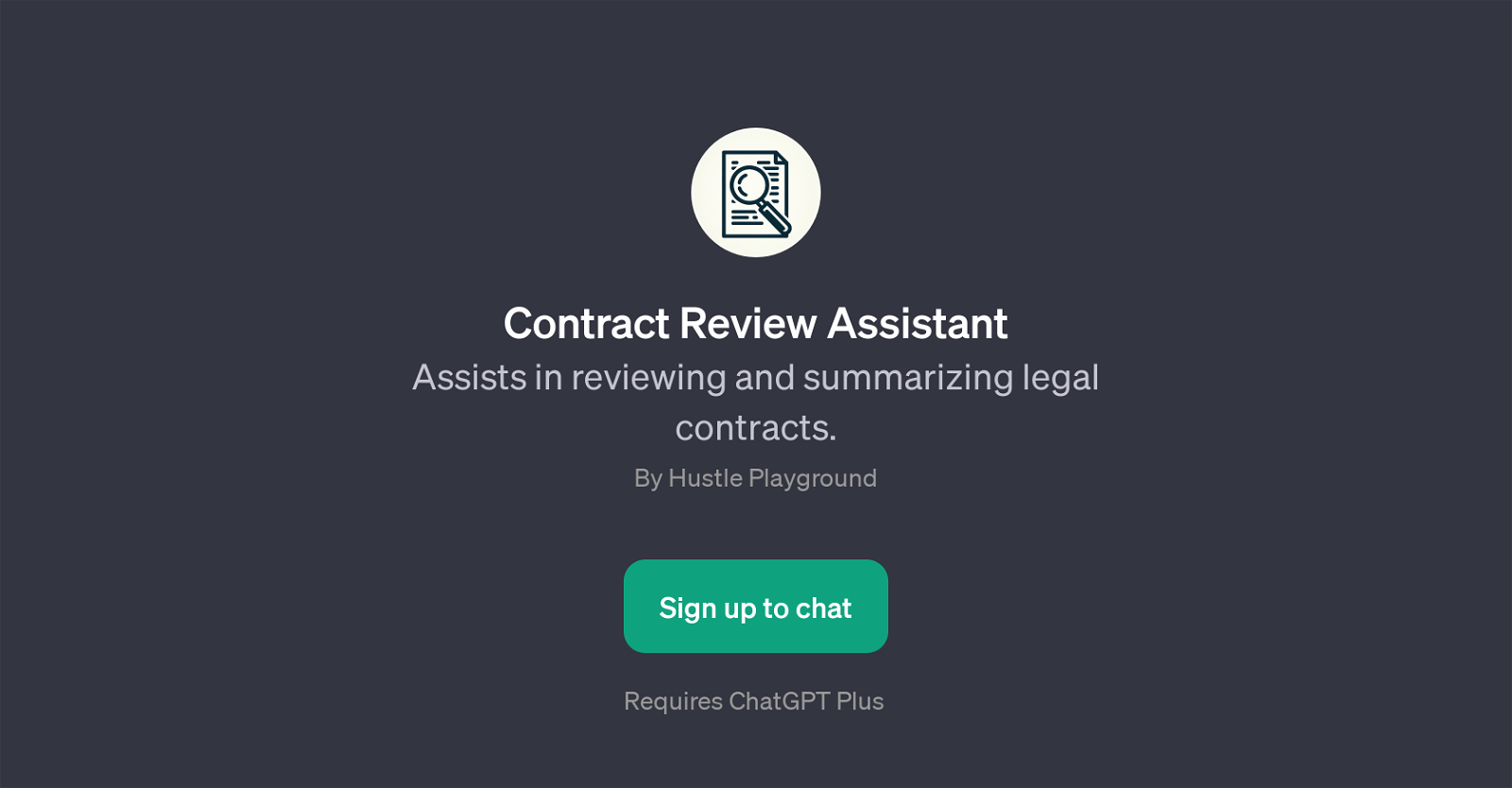 Contract Review Assistant website