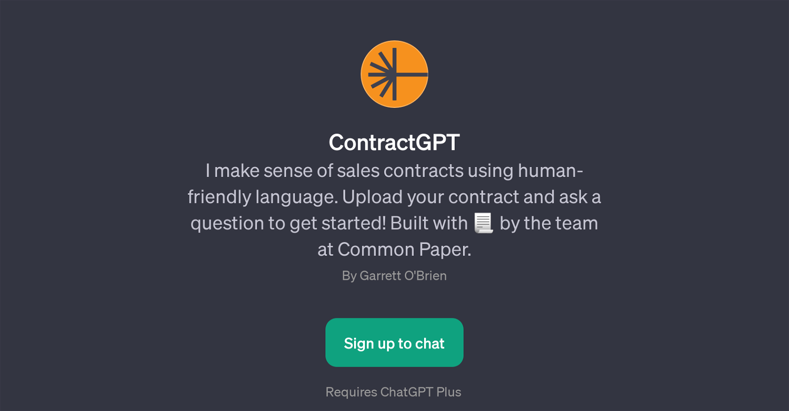 ContractGPT website