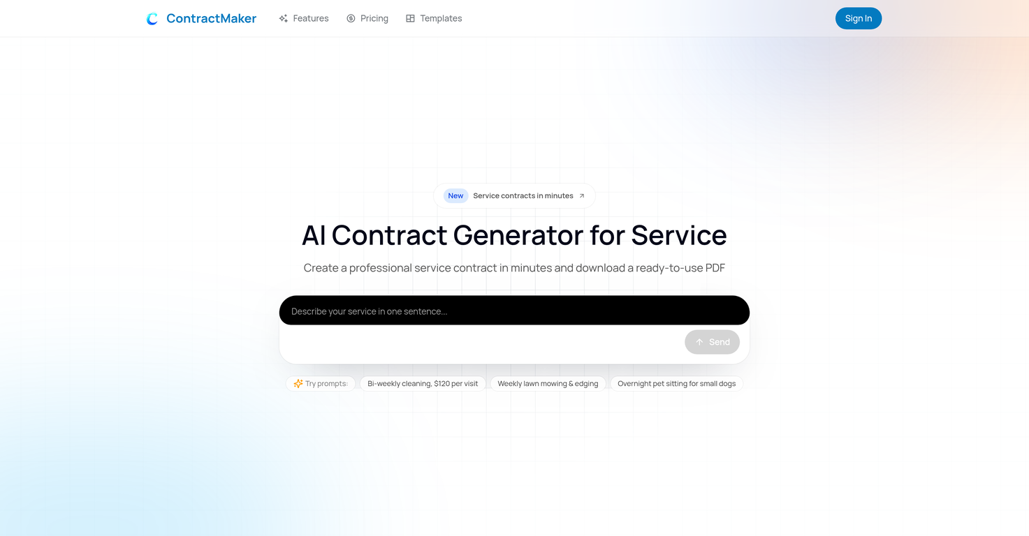 ContractMaker website