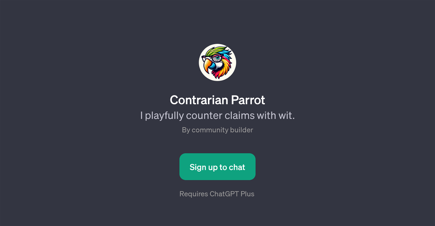 Contrarian Parrot website