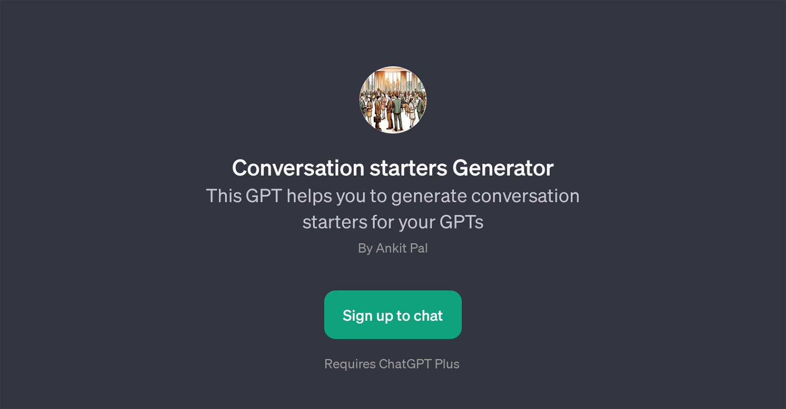Conversation Starters Generator website
