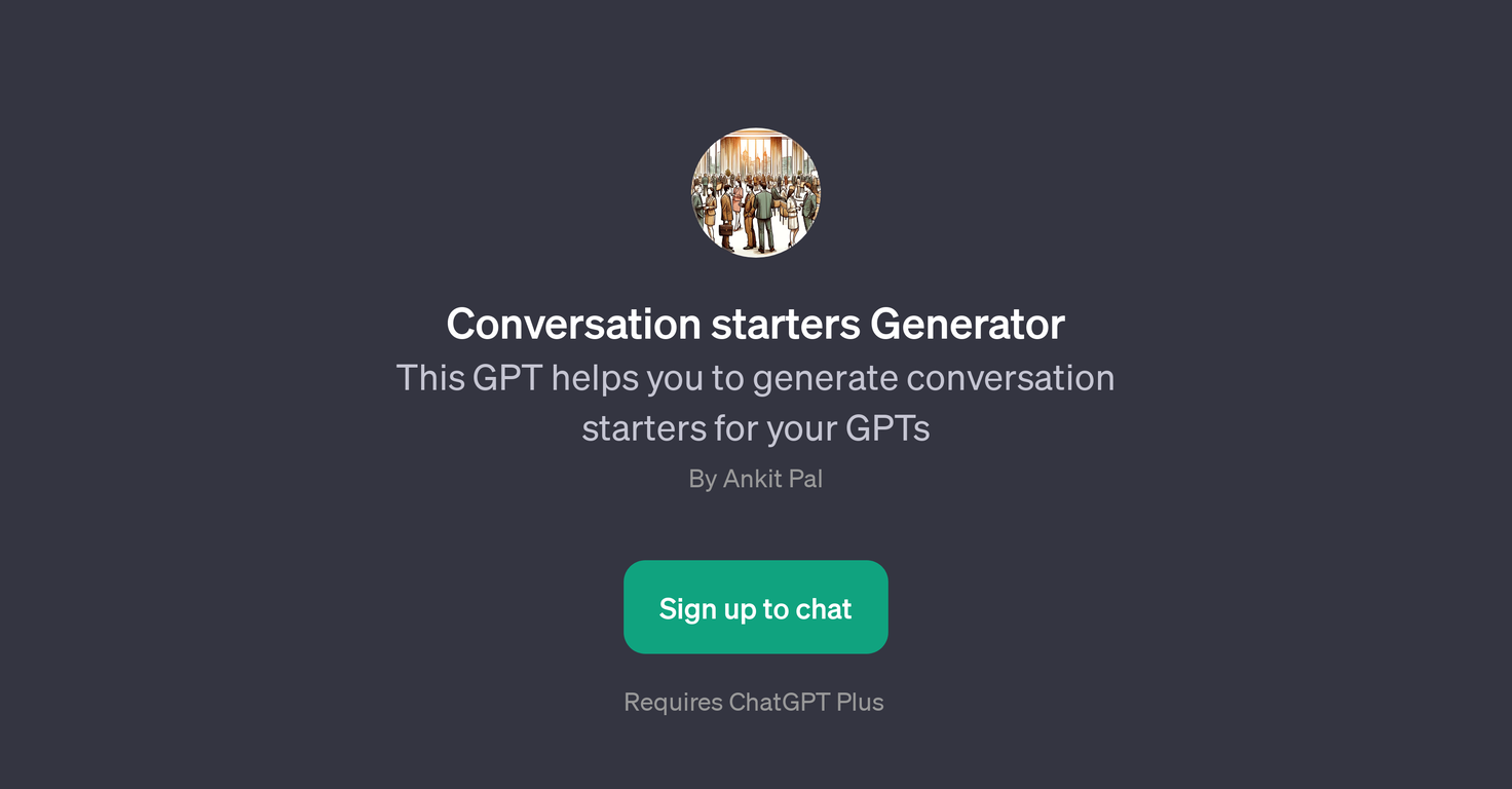 Conversation Starters Generator website