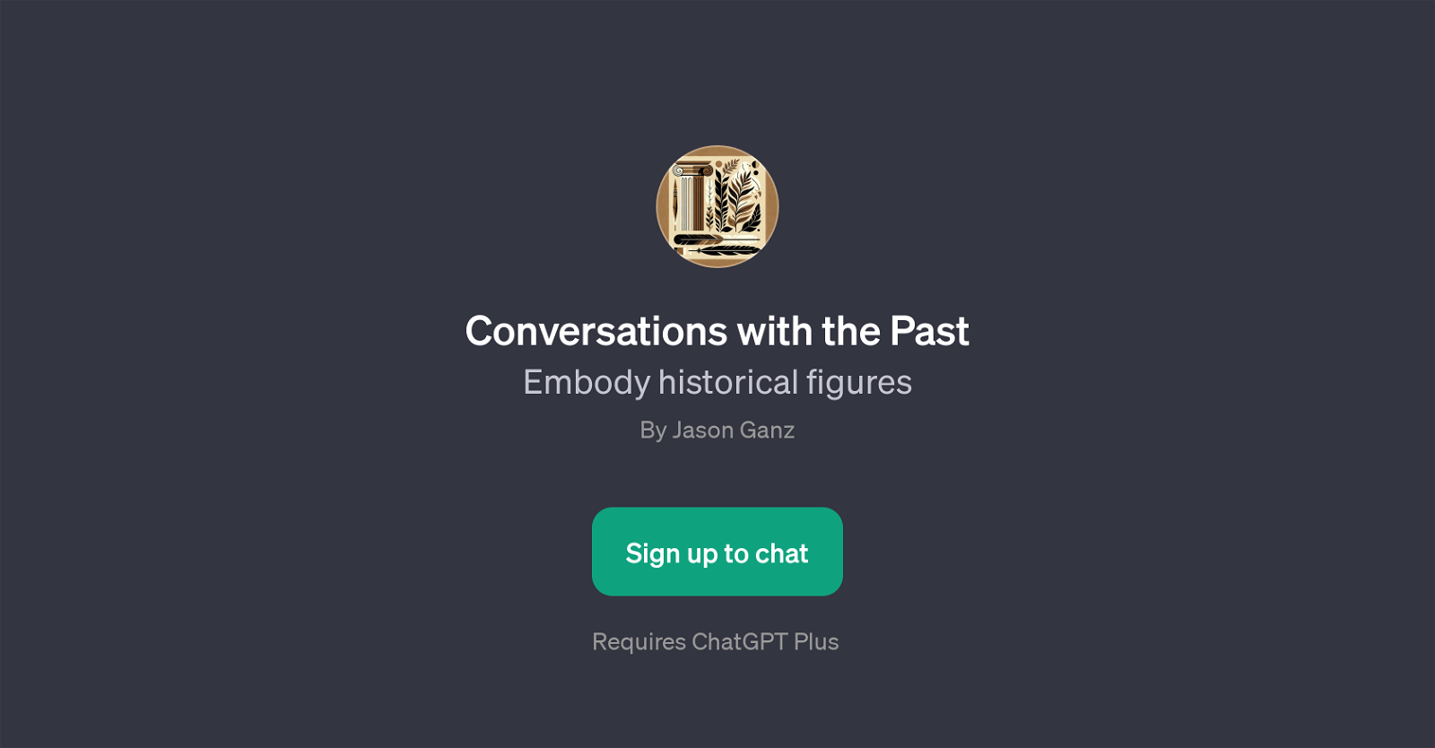 Conversations with the Past website