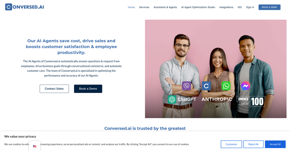 Conversed.ai website