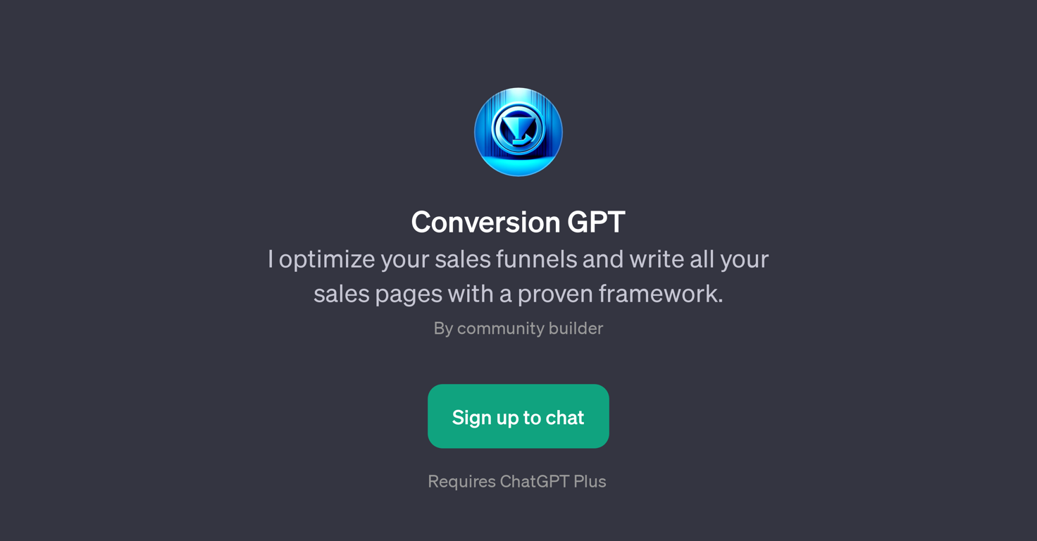 Conversion GPT website