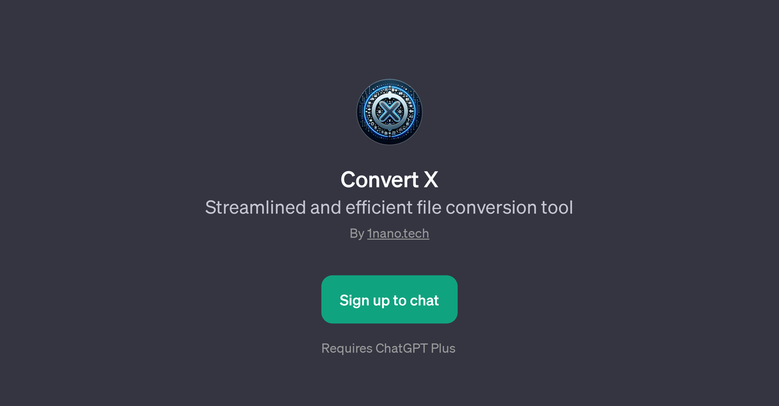 Convert X website