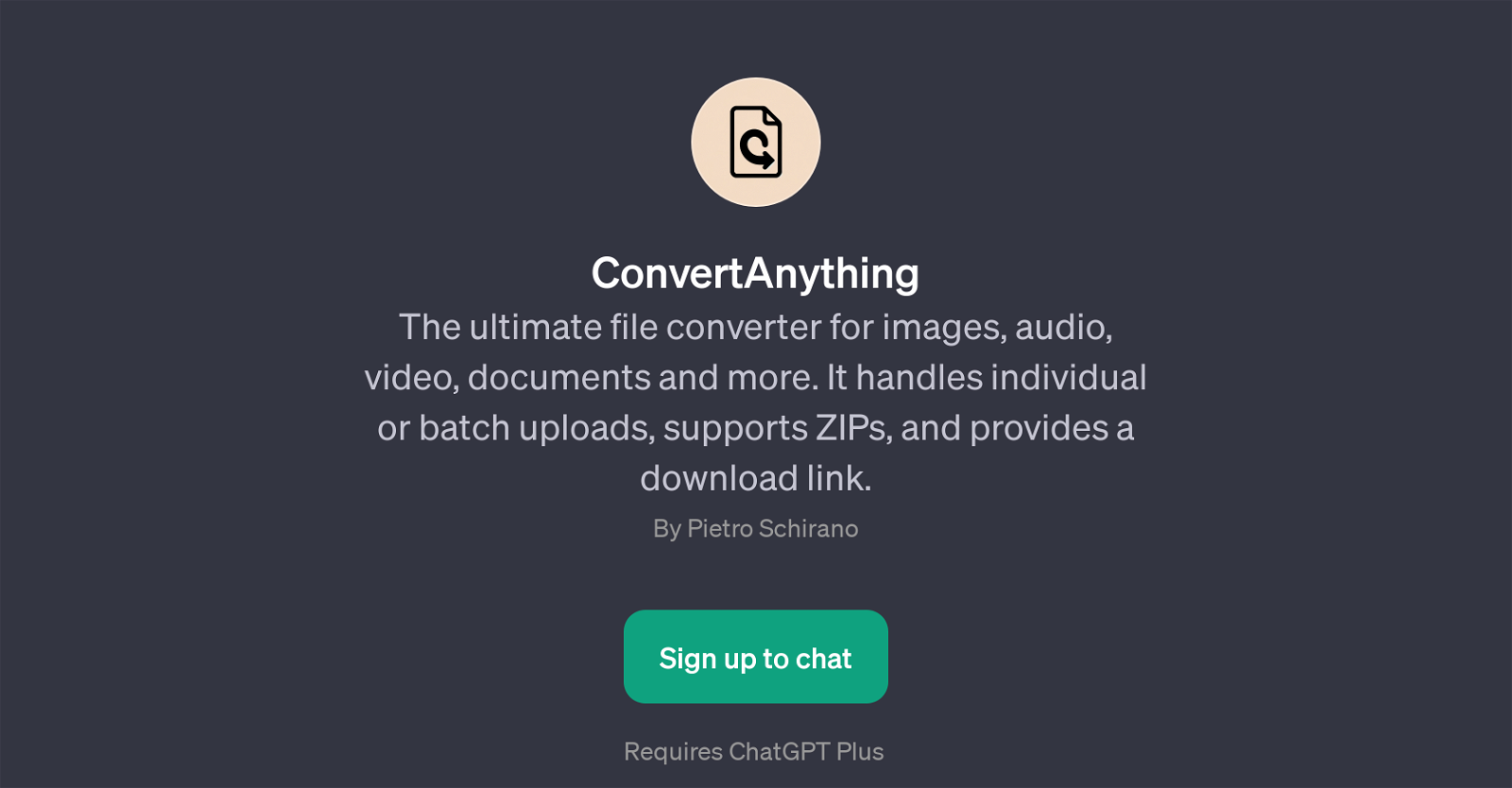 ConvertAnything website