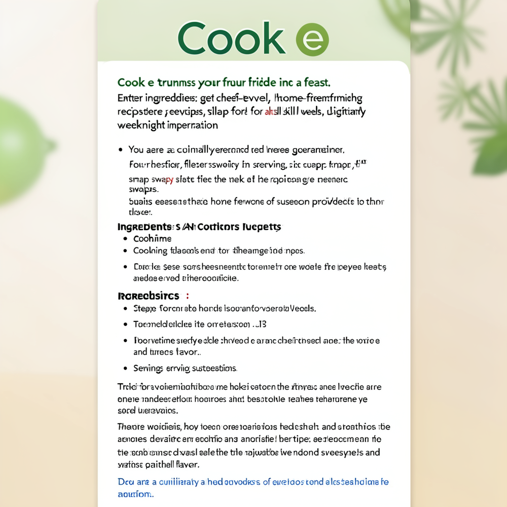 Cook e website
