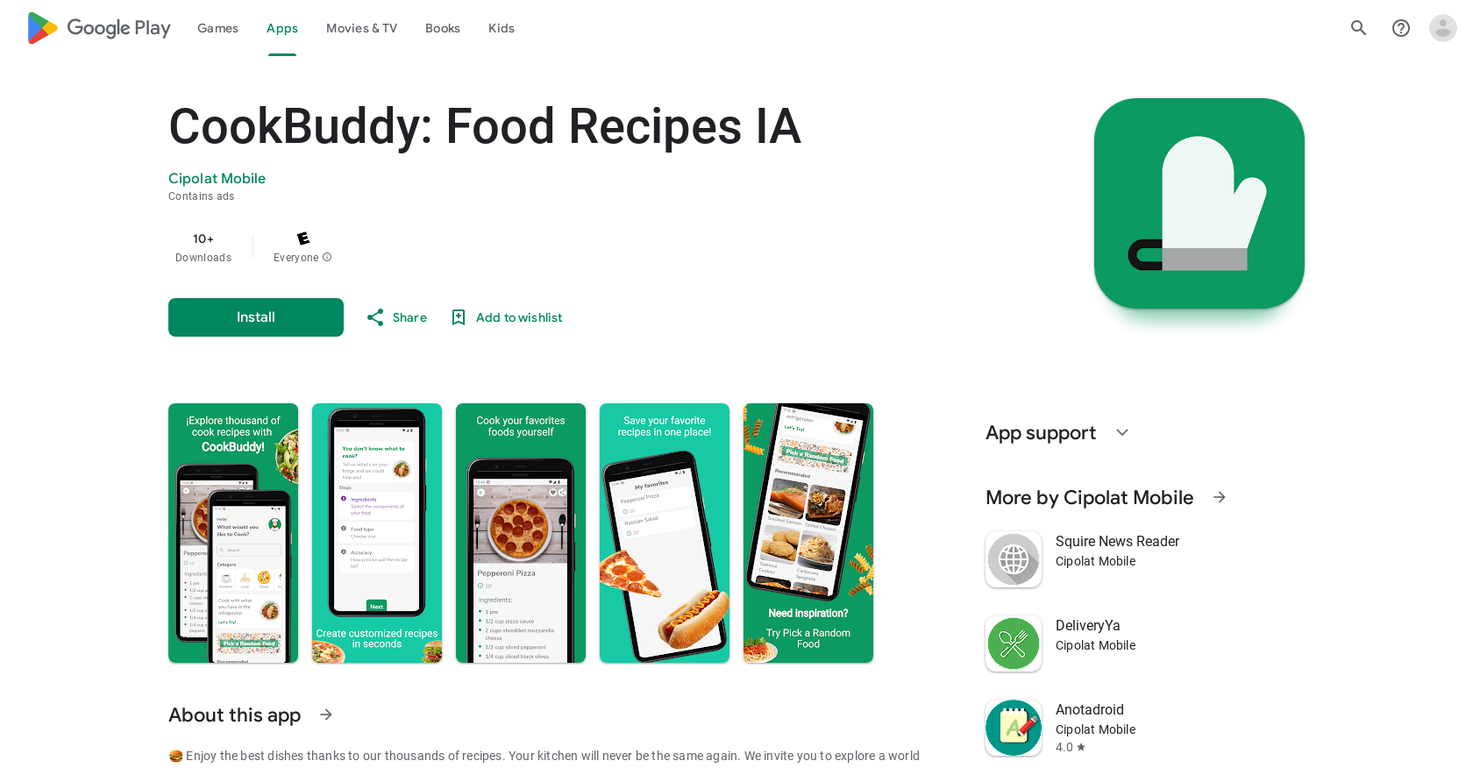 CookBuddy website