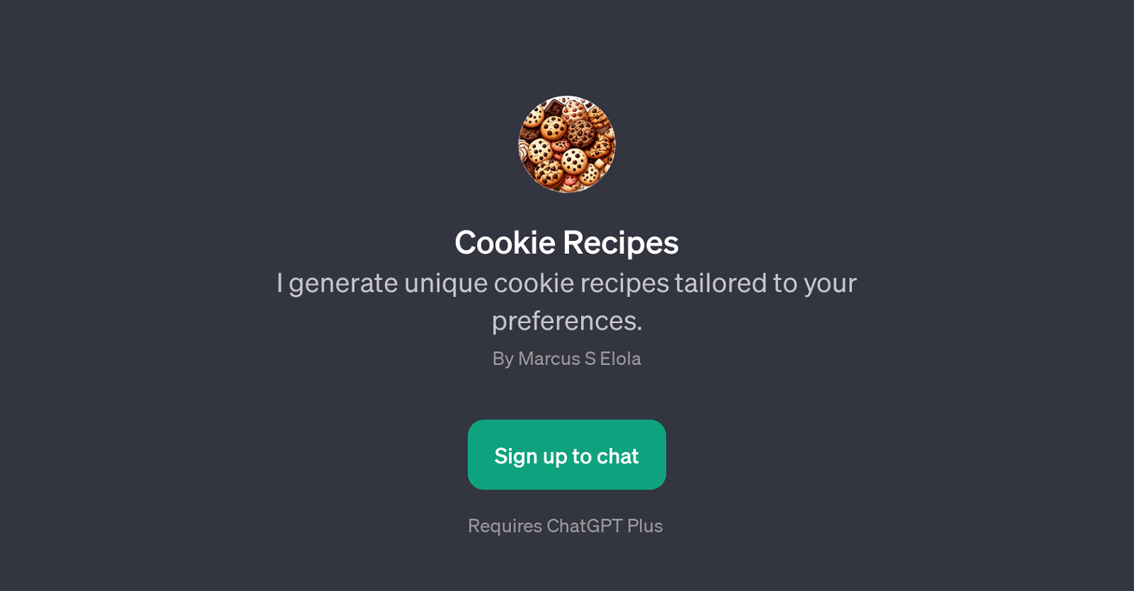 Cookie Recipes website