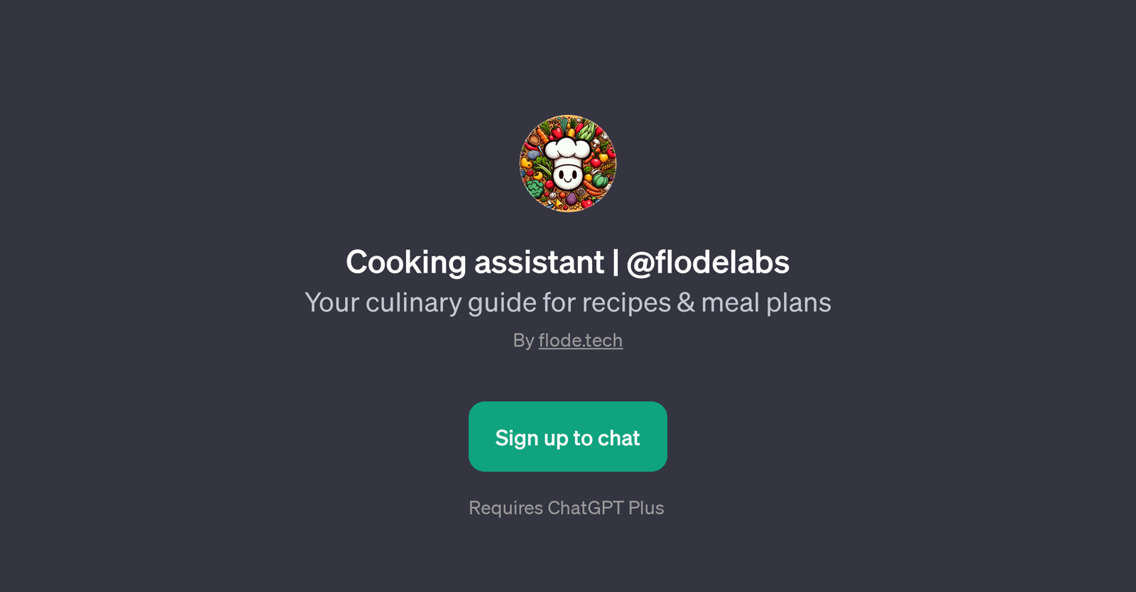 Cooking Assistant website