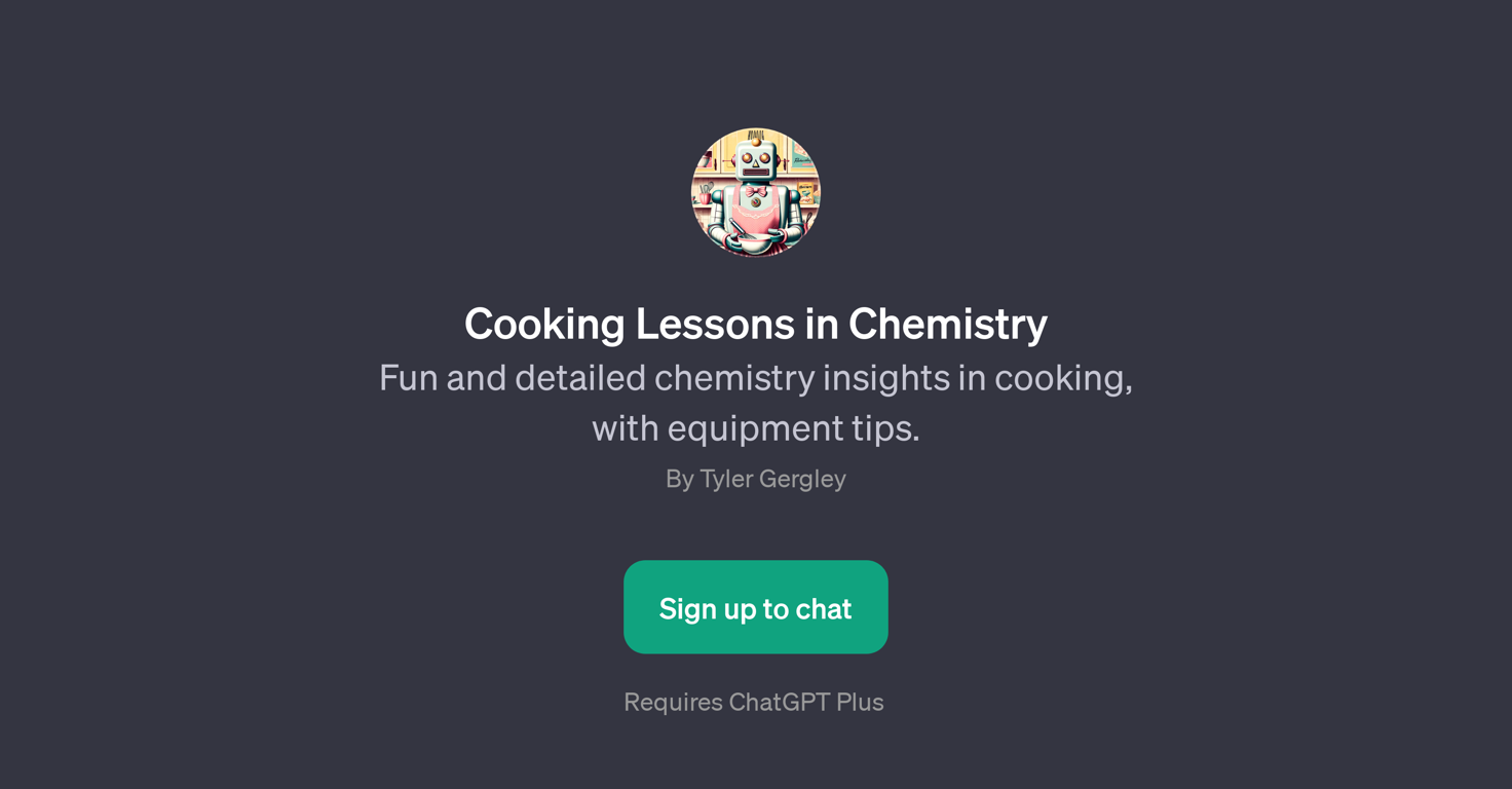 Cooking Lessons in Chemistry website
