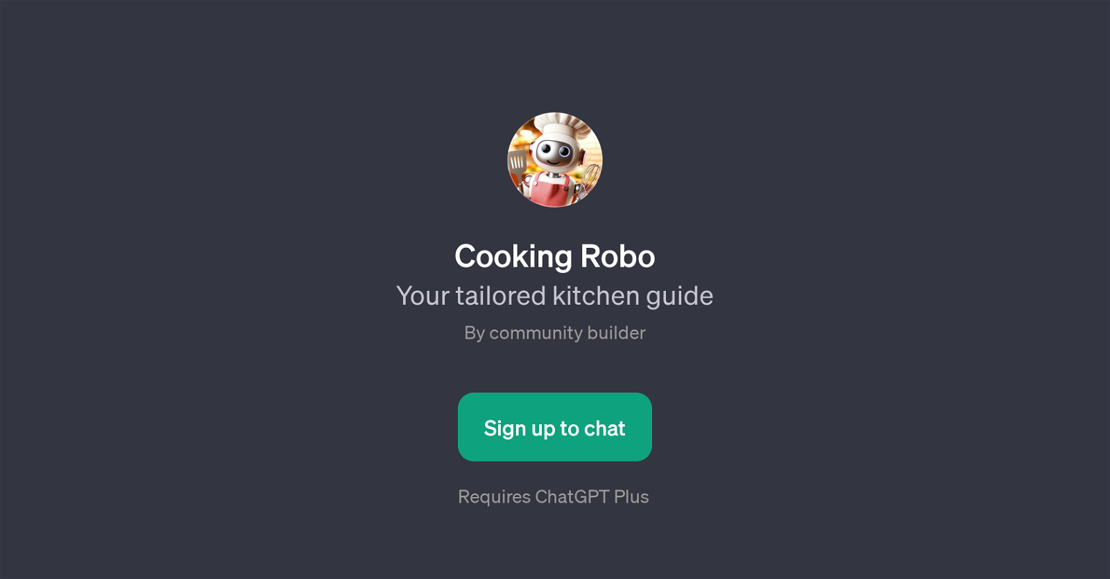 Cooking Robo website