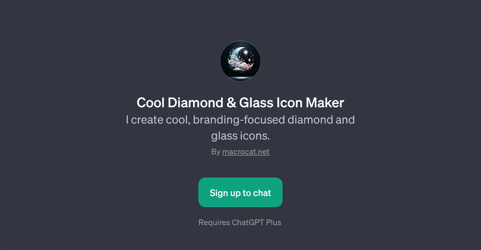 Cool Diamond & Glass Icon Maker website