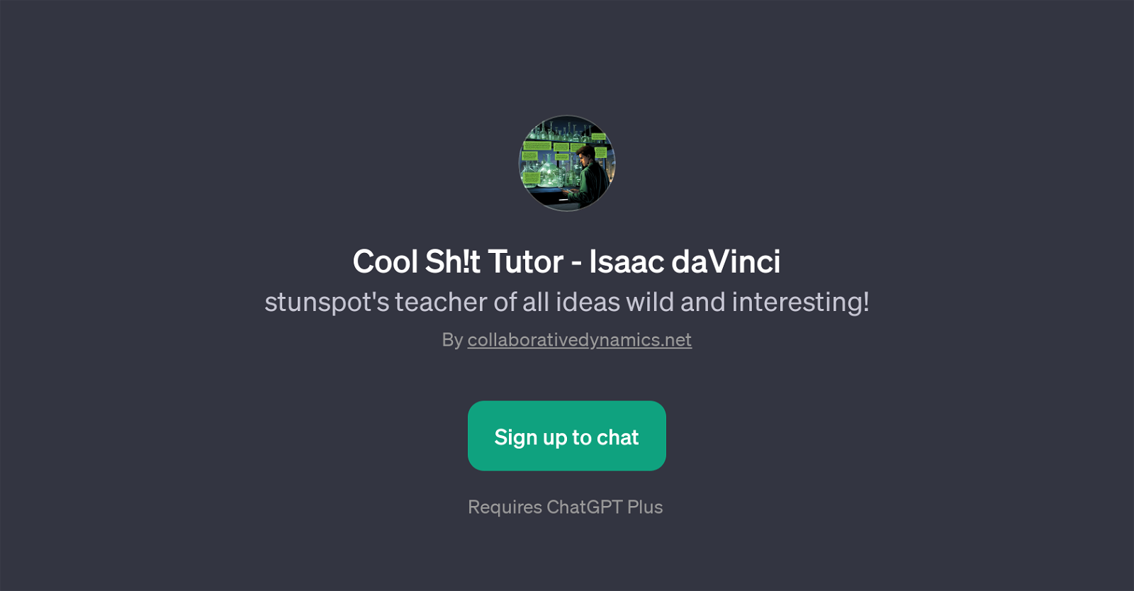 Cool Sh!t Tutor - Isaac daVinci website
