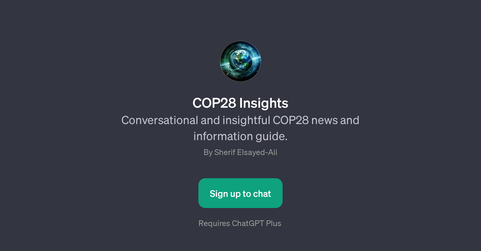 COP28 Insights website