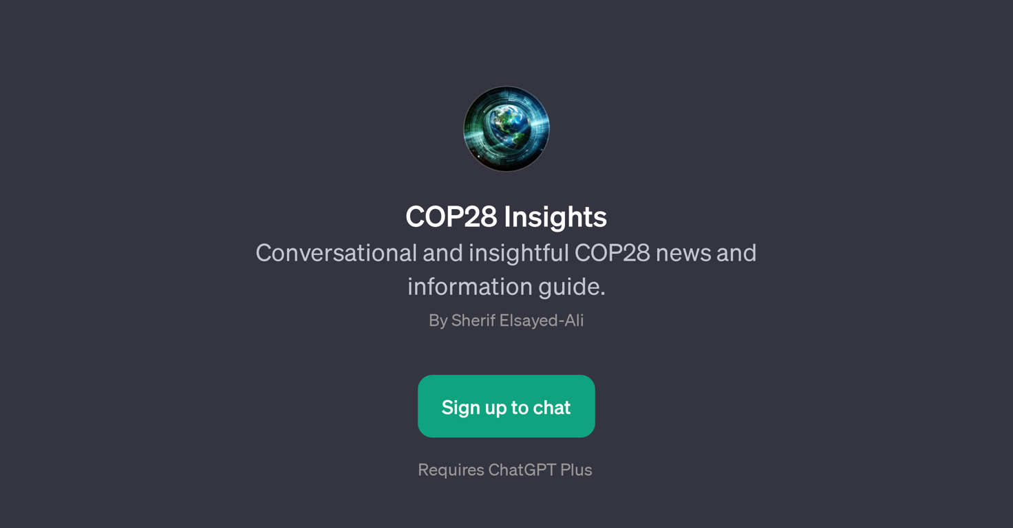 COP28 Insights website