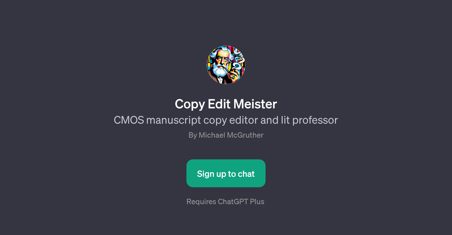 Copy Edit Meister website